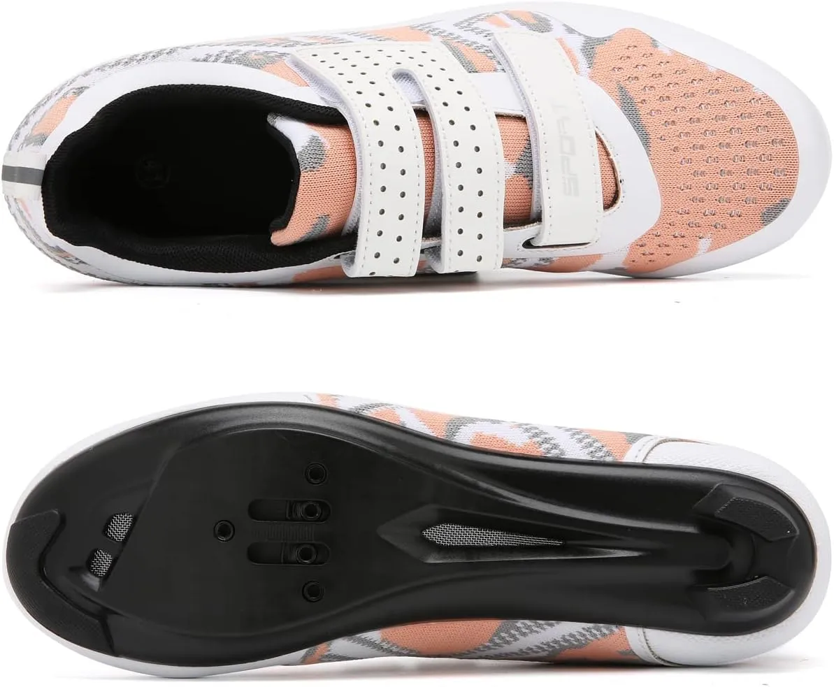 Unisex Cycling Shoes Compatible with Peloton Indoor Riding Road Bicycle with Delta Cleats Outdoor Pedal Bike Shoes