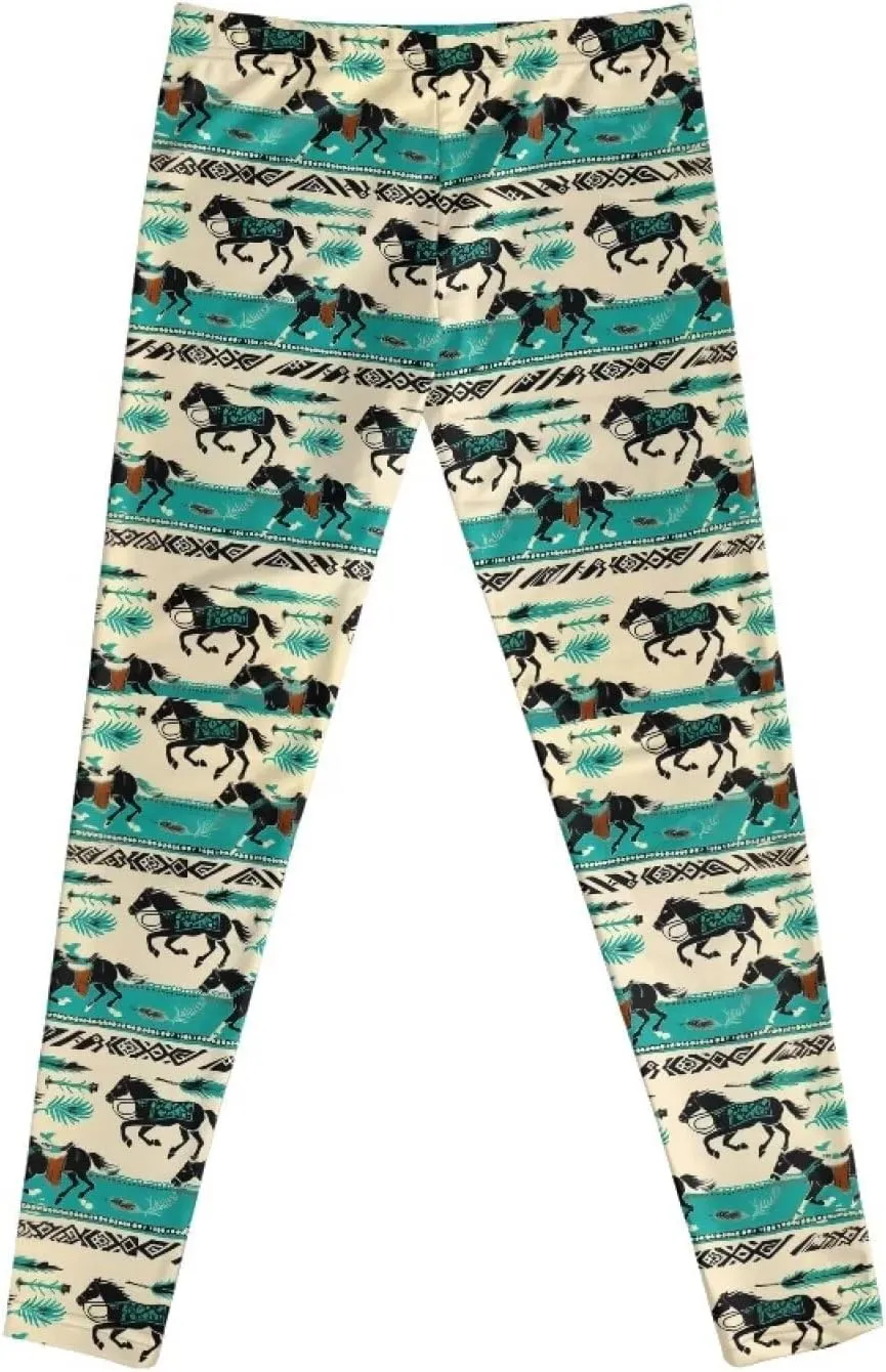 Uourmeti Toddler Girls Leggings 4-13 Year Old Athletic Dance Leggings Pants Active Outfits