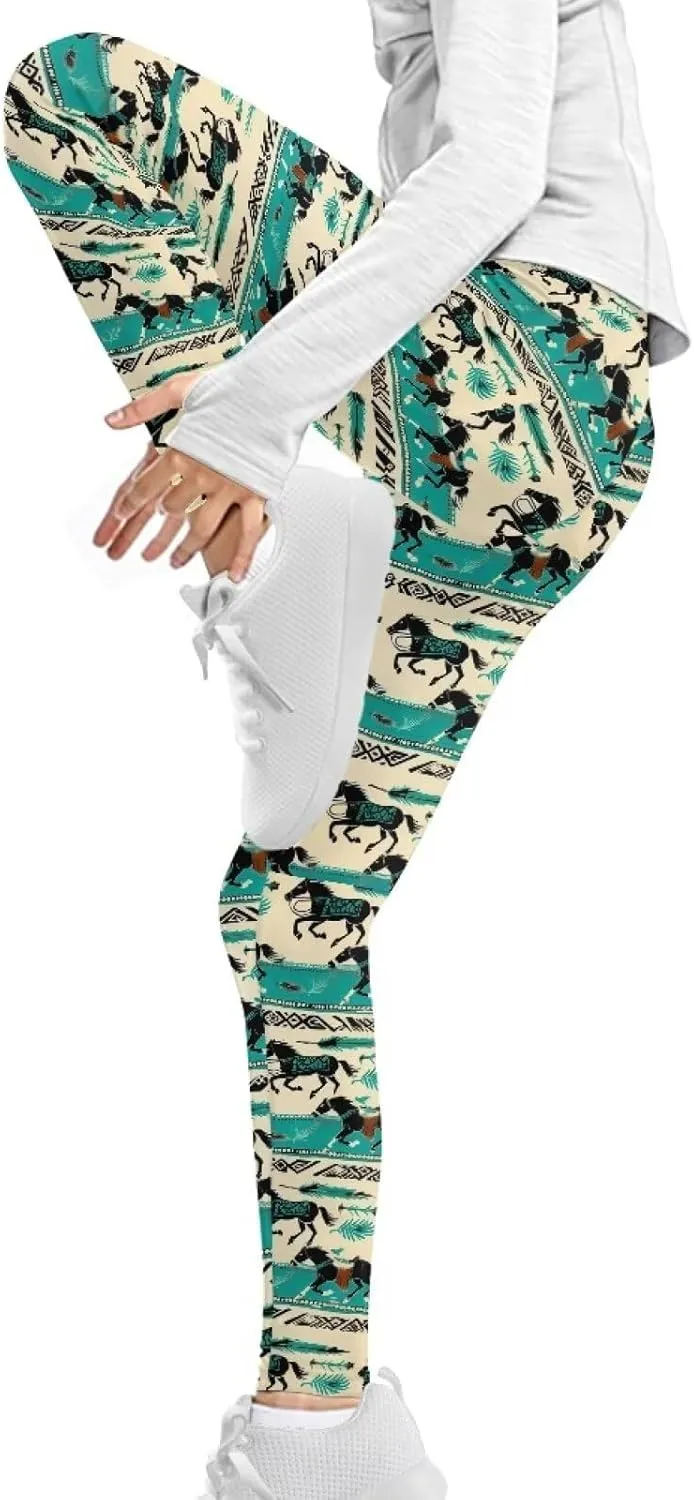 Uourmeti Toddler Girls Leggings 4-13 Year Old Athletic Dance Leggings Pants Active Outfits