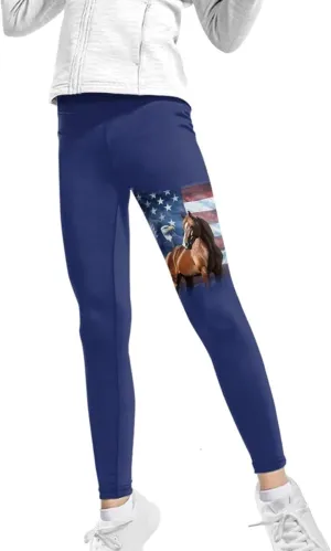 Uourmeti Toddler Girls Leggings 4-13 Year Old Athletic Dance Leggings Pants Active Outfits