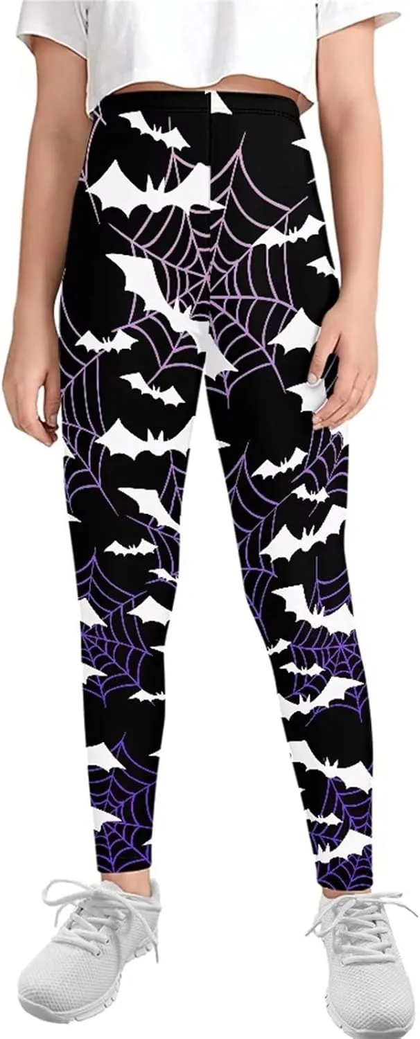 Uourmeti Toddler Girls Leggings 4-13 Year Old Athletic Dance Leggings Pants Active Outfits