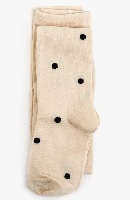 Vanilla Dot Knit Tights
