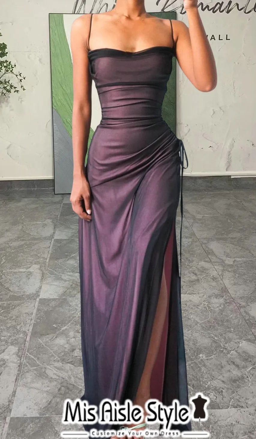 Vintage Fit and Flare Black Mesh Prom Dress