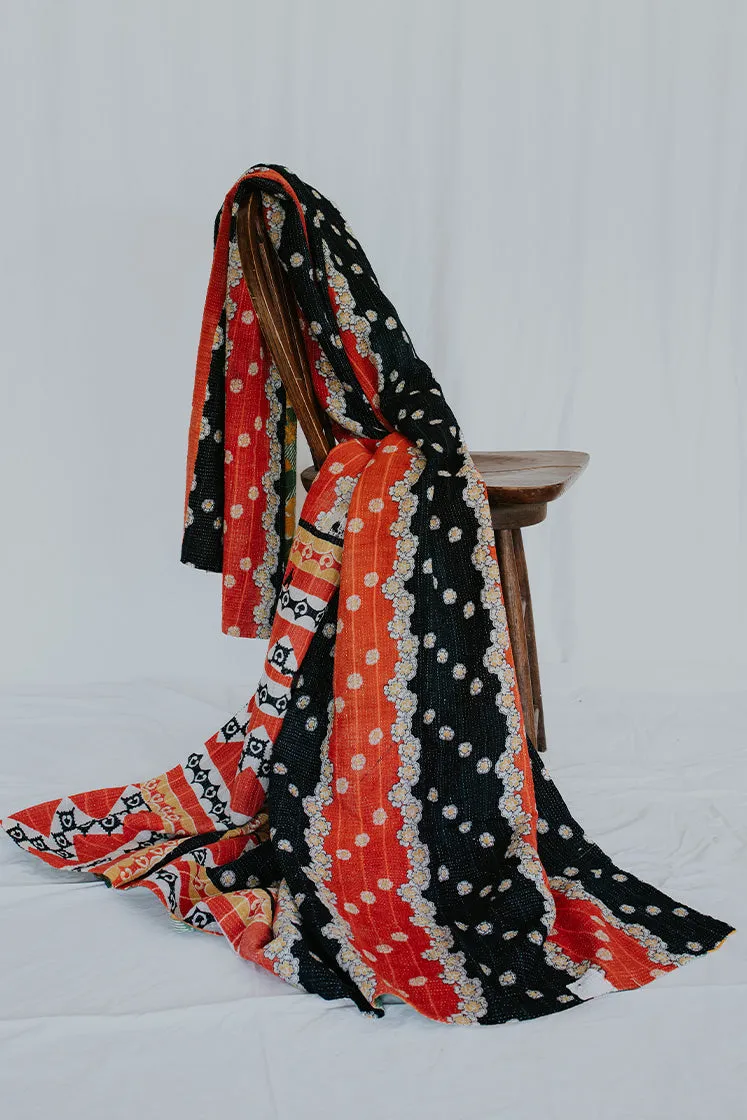 Vintage Kantha Blanket "PP"