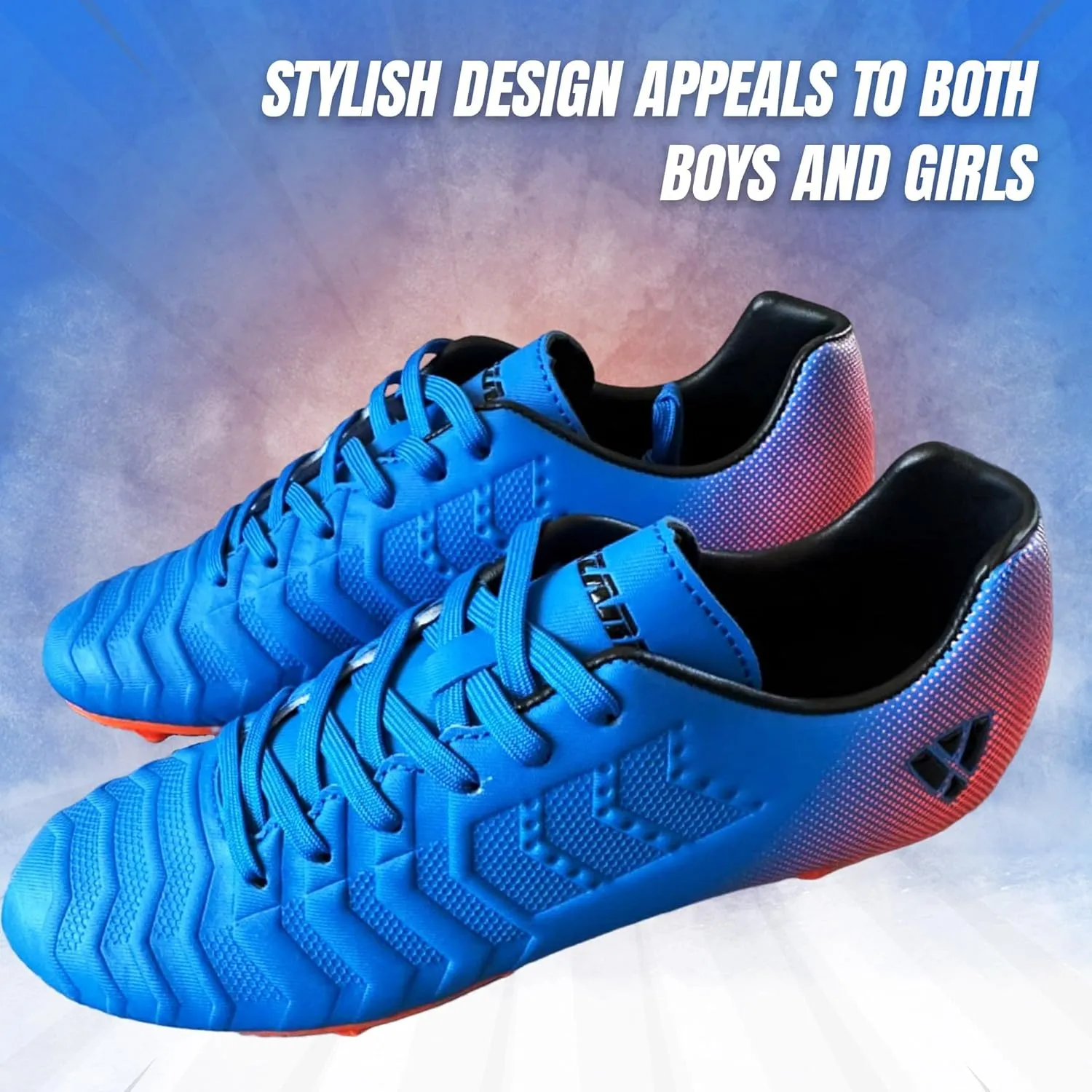 Vizari Laguna Firm Ground Kids Soccer Cleats | Athletic Outdoor Football Shoes for Boys and Girls | Comfort Running Unisex-Child Soccer Shoes (Toddler/Little Kid/Big Kid)