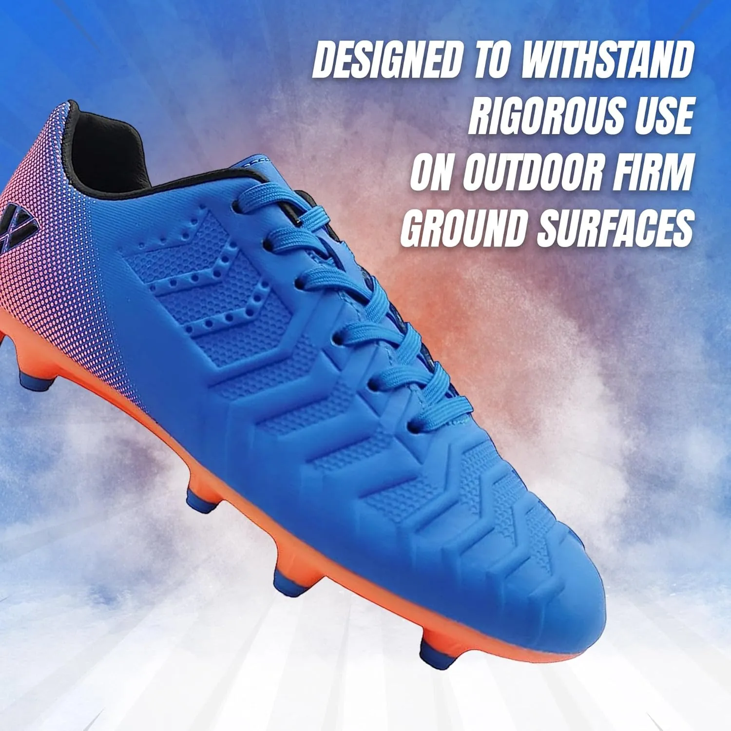 Vizari Laguna Firm Ground Kids Soccer Cleats | Athletic Outdoor Football Shoes for Boys and Girls | Comfort Running Unisex-Child Soccer Shoes (Toddler/Little Kid/Big Kid)