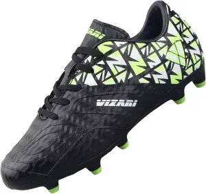 Vizari Pismo Junior Firm Ground Youth Soccer Cleats for Boys & Girls | Perfect Synthetic Boys Football Cleats with TPU Outsole | Water Resistant & Durable Sports Shoes