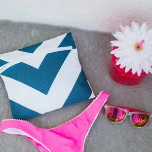 Wander and Perch Swimsuit Wet Bag - Siren Navy