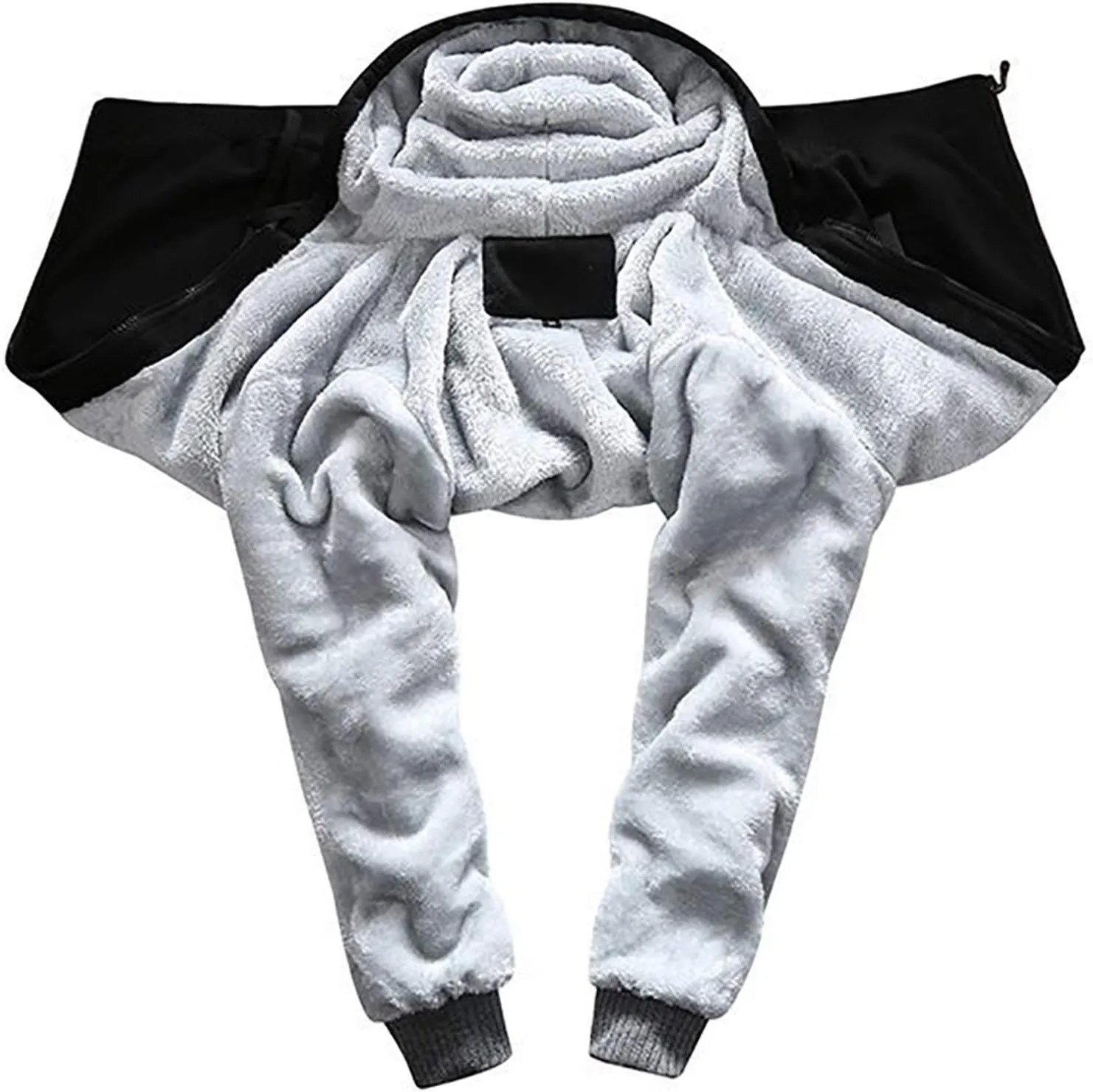 Watercolor Wild Flower Bouquet Men's Thick Hoodies Heavyweight Sweatshirt Fleece Warm Jackets