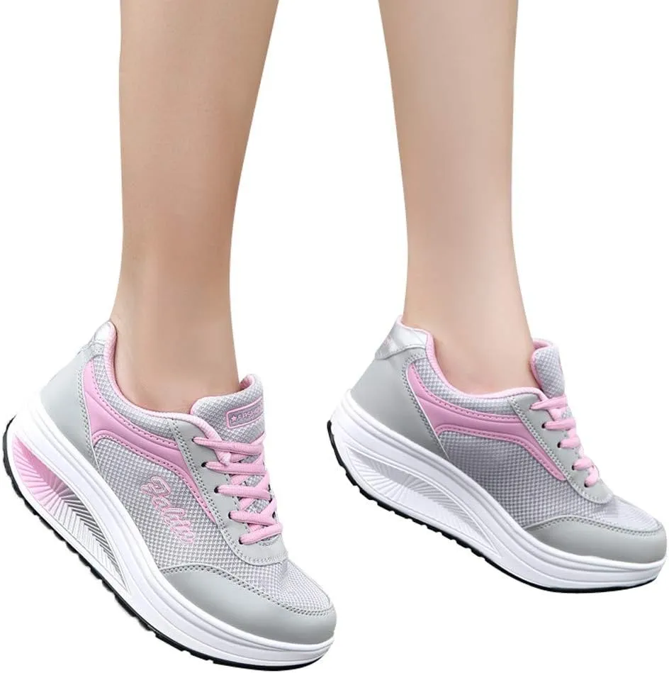 White Sneakers for Women Comfortable White Non Slip Shoes for Women Nurse Black Flats Shoes Women Arch Support Dressy Comfort Womens High Top Wedge Sneakers Comfy Work Shoes for Women Business Casual