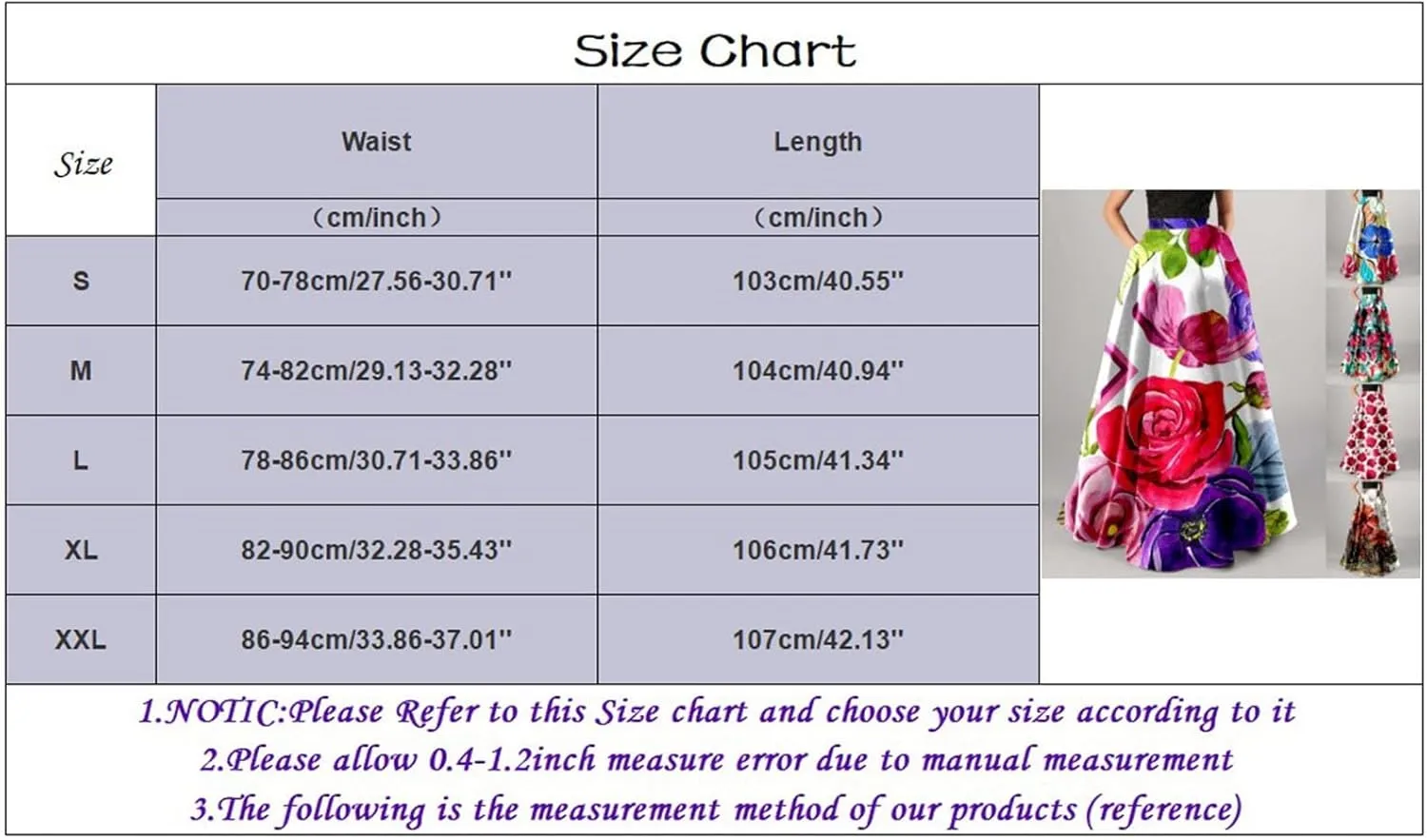 Women African Printed Maxi Skirt Flared Skirt a Line Long Skirts Vintage Pleated Skirt Floral Long Dresses with Pockets