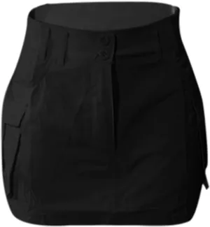 Women Cargo Midi Denim Skirt High Waisted Skirts Jean Skirt with Pockets Beach A Line Dress for Women's Novelty