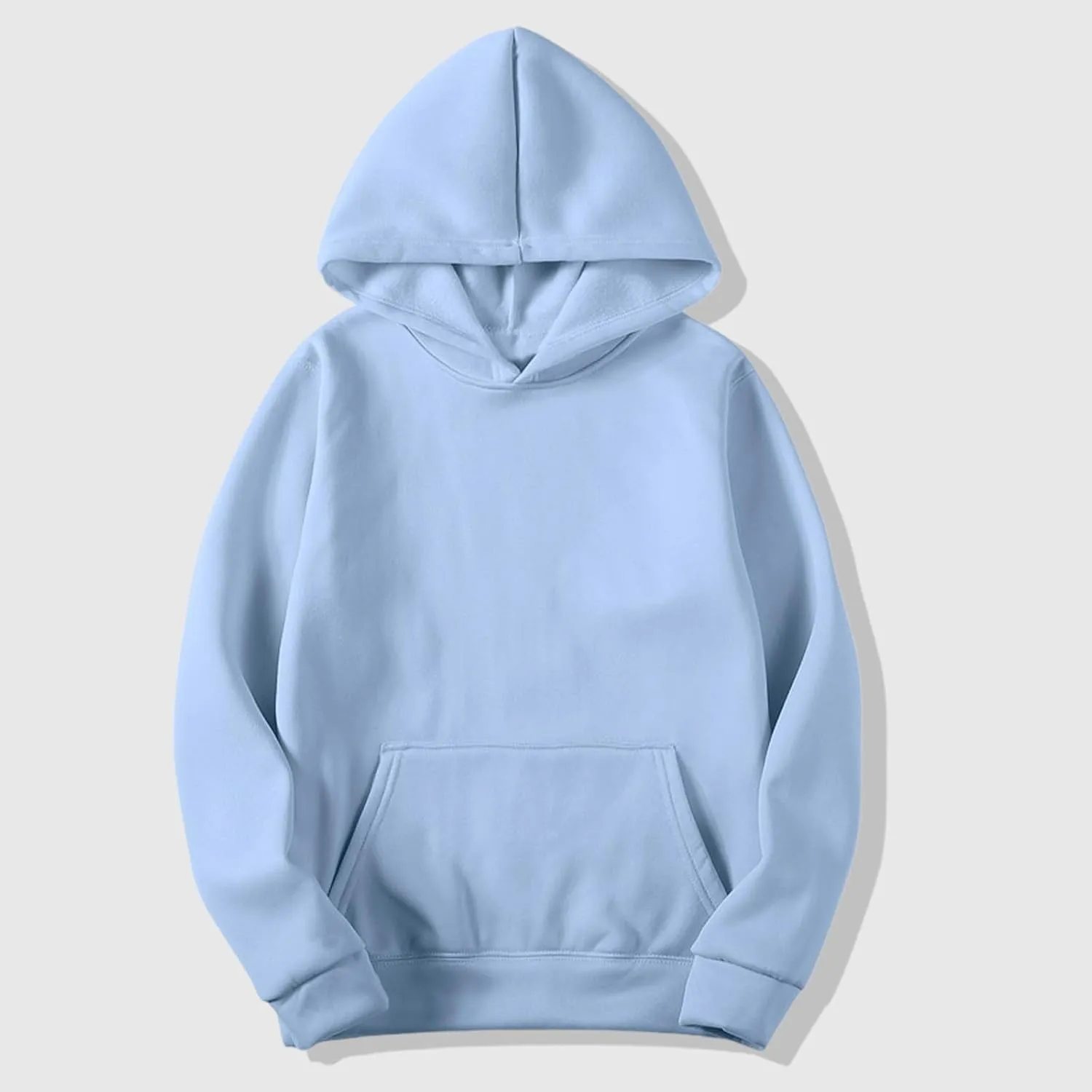 Women Men Basic Hoodies Unisex Oversized Fleece Sweatshirt Casual Long Sleeve Pullover Plain Sweater Fall Outfits