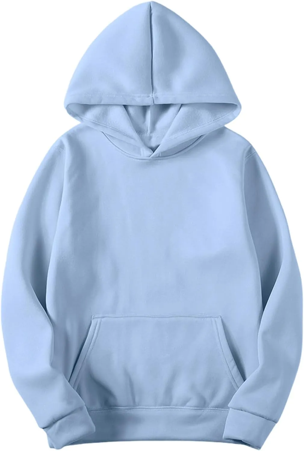 Women Men Basic Hoodies Unisex Oversized Fleece Sweatshirt Casual Long Sleeve Pullover Plain Sweater Fall Outfits