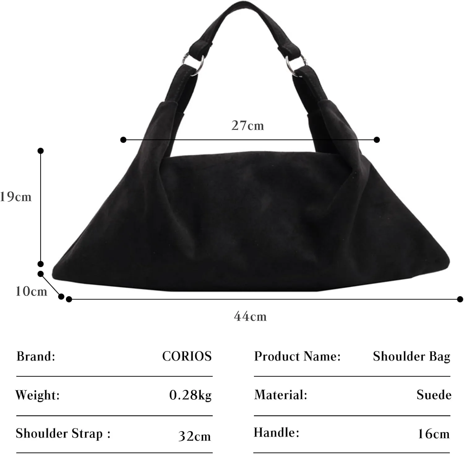 Women Suede Handbag Winter Fall Shoulder Crossbody Bag Vintage Elegant Tote Satchel Soft Top Handle Messenger Bag