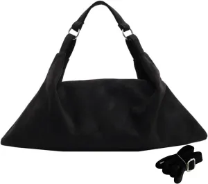 Women Suede Handbag Winter Fall Shoulder Crossbody Bag Vintage Elegant Tote Satchel Soft Top Handle Messenger Bag