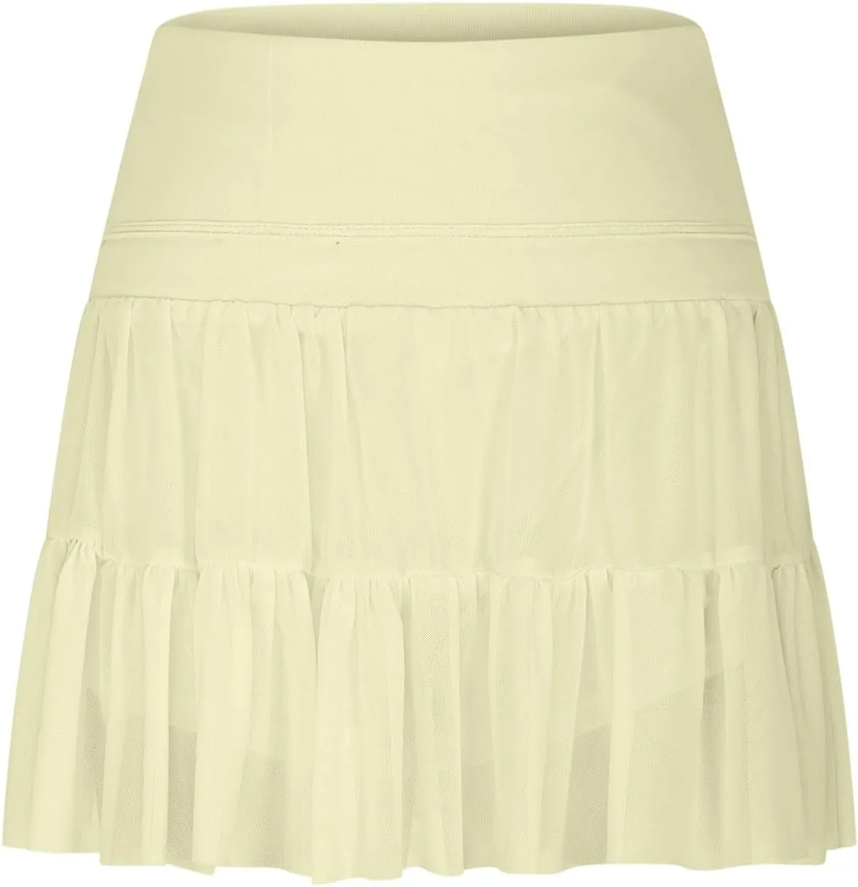 Women's Mini Skirt Flowy Pleated High Waisted Ruffle Tennis Skirts Athletic Skater Golf A Line Beach Vacation Skirts