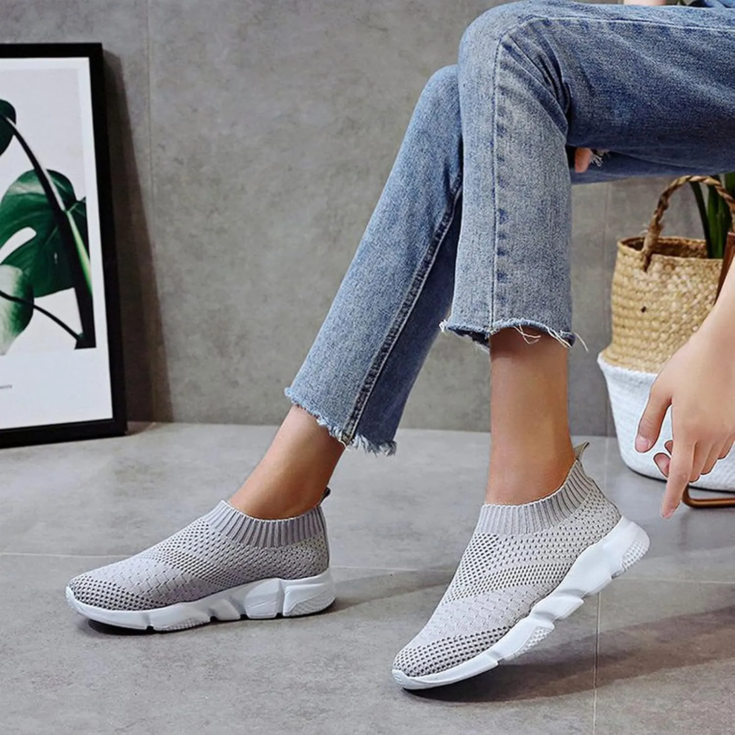 Womens Platform Sneakers Black and White Zapatos Ortopedicos De Mujer para Espuelon Gym Shoes Fashion Platform Sneakers for Women 2023 Women's Slip On Shoes Wide Toe