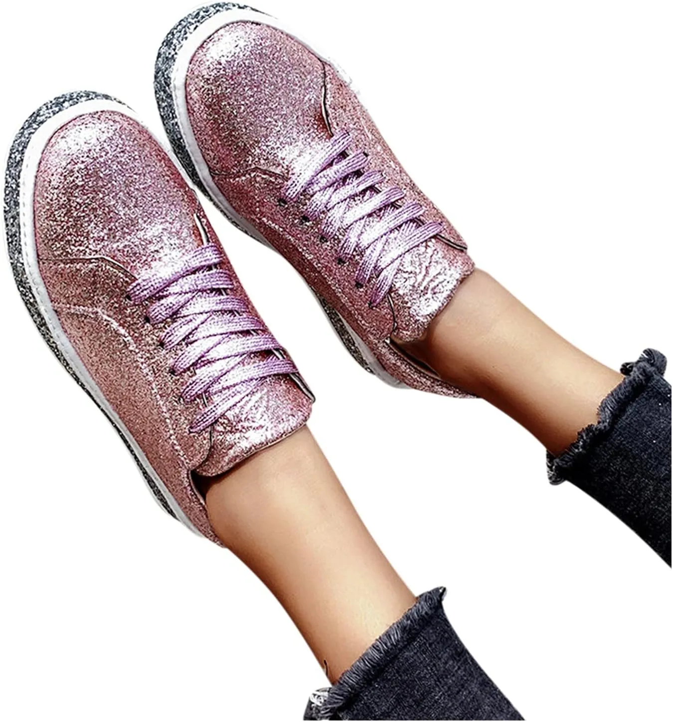 Womens Shoes Size 6.5 Sneakers Orthopedic Shoes for Women Dressy Wedge Walking Shoes for Women with Arch Support Wide Width Womens Sneakers Size 8 Trendy Womens Walking Sneakers Wide Width