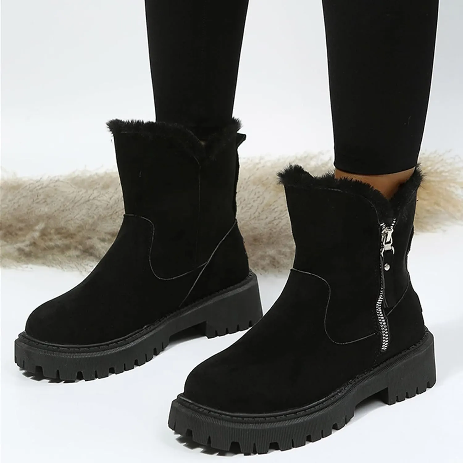 Women's Snow Boots Waterproof Insulated Winter Boots for Women Waterproof Snow Size 10 Womens Wide Snow Boots Wide Width Women Waterproof Boots Wide Calf Snow Boots Wide Calf Women
