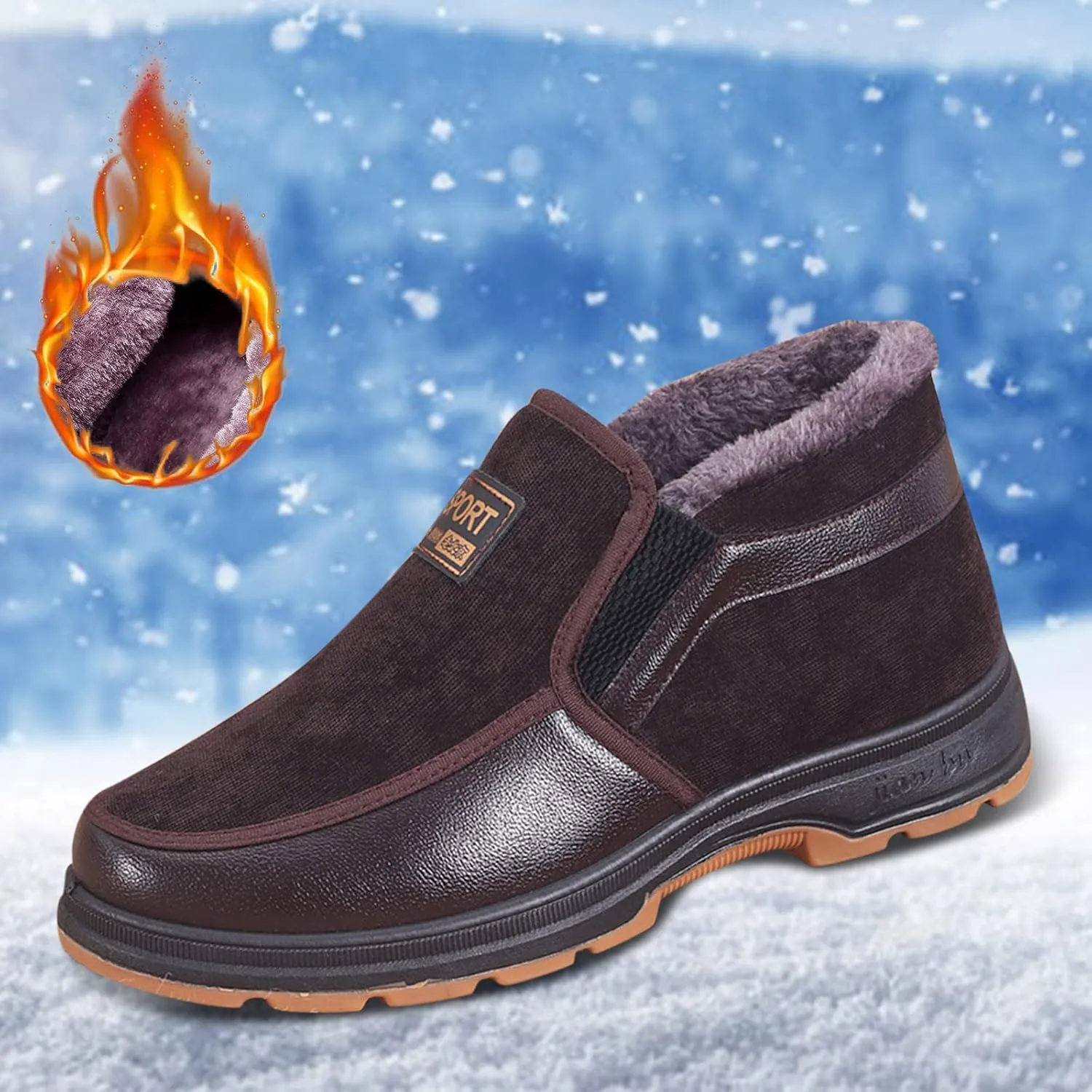 Womens Tall Snow Boots Waterproof Insulated Winter Boots for Women Waterproof Wide Tall Women Winter Boots Wide Womens Winter Fur Boots 8.5 Botas De Invierno Impermeables De Mujer