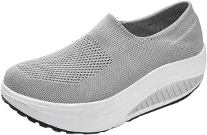 Womens White Sneakers Casual Wide Zapato Antiderrapante Mujer Womens Slip On Athletic Shoes Wide Width Women Sneakers Size 6 Wide Zapatillas De Mujer Con Tacon