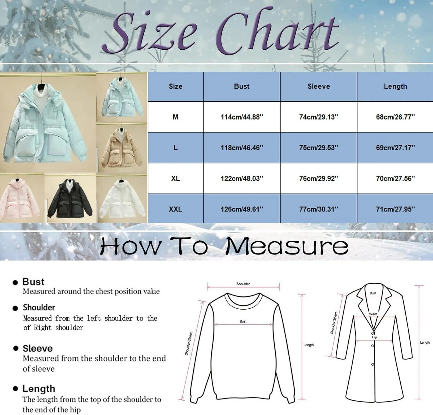 Women's Winter Short Puffer Jacket Hoodies Long Sleeve Solid Color Slim Fit Y2k Zip Up Padded Parkas Down Coat Girls