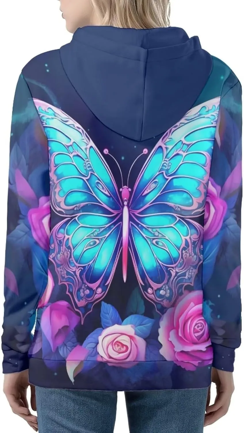 Womens Zip Up Hoodie Oversized Sweatshirt for Women Y2K Hoodies Fall Jackets