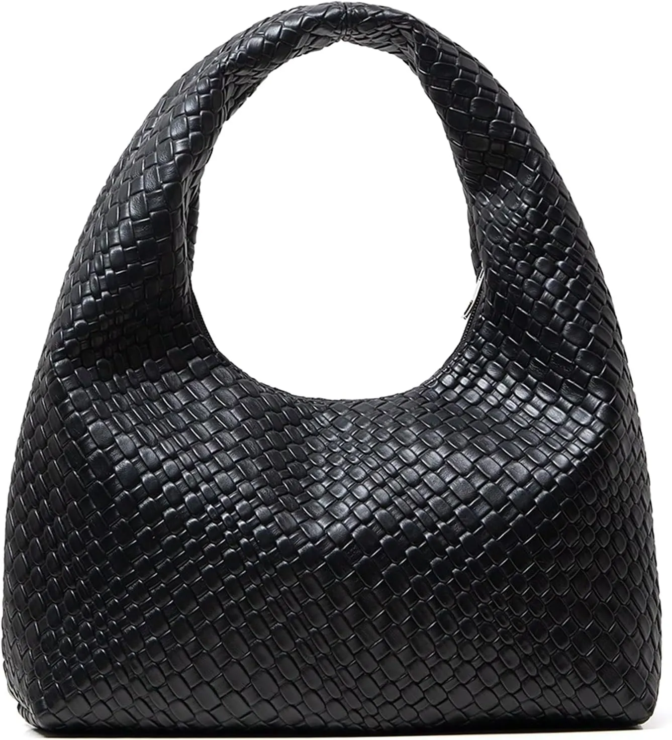 Woven Bag for Women Top Handle Shoulder Bag PU Leather Woven Tote Handbag Purses for Women