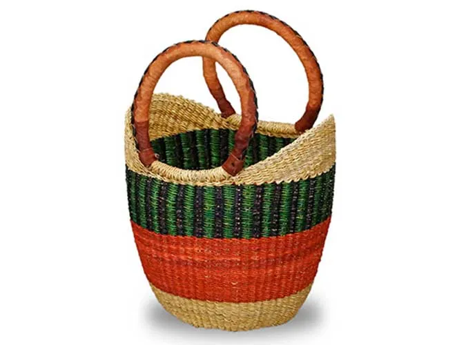 Woven Grass Mini Shopping Totes