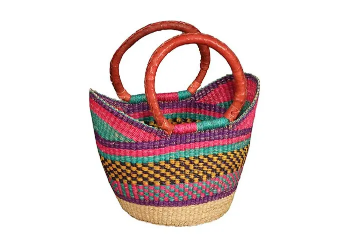 Woven Grass Mini Shopping Totes