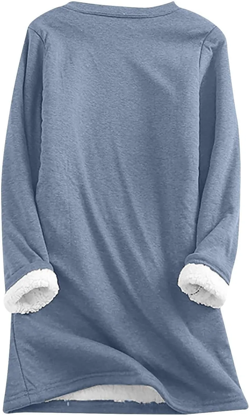 Yes,I'm Still -Me 24:7 Sherpa Lined Sweatshirt Women Faux Parka Warm Outerwear Letter Print Loungewear