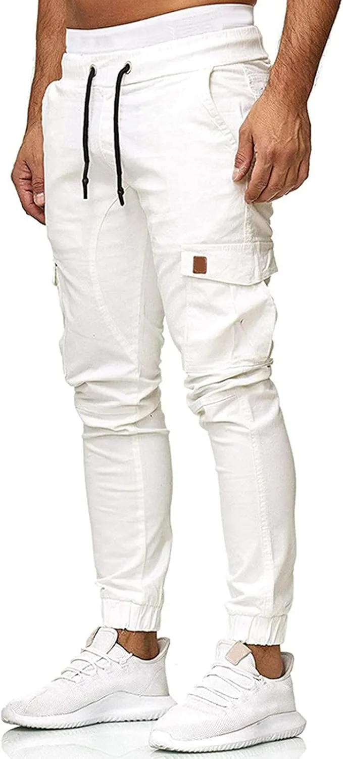 Ymosrh Jogger Pants for Men Sports Casual Jogging Trousers Lightweight Hiking Work Pants Outdoor Pant Mens Pants