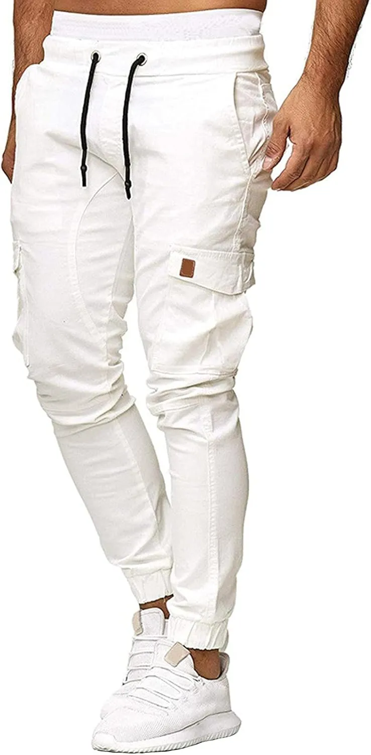 Ymosrh Jogger Pants for Men Sports Casual Jogging Trousers Lightweight Hiking Work Pants Outdoor Pant Mens Pants