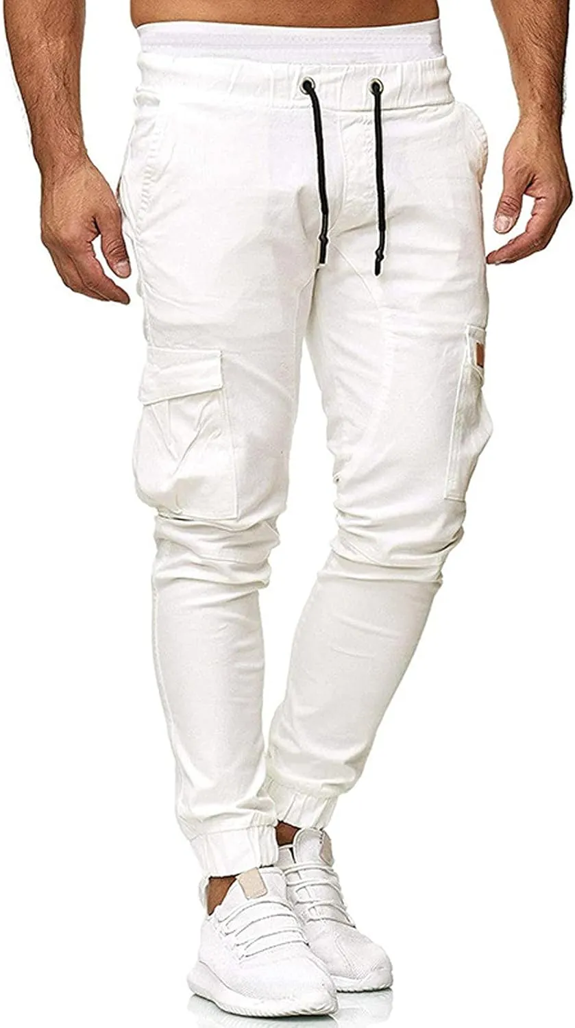Ymosrh Jogger Pants for Men Sports Casual Jogging Trousers Lightweight Hiking Work Pants Outdoor Pant Mens Pants