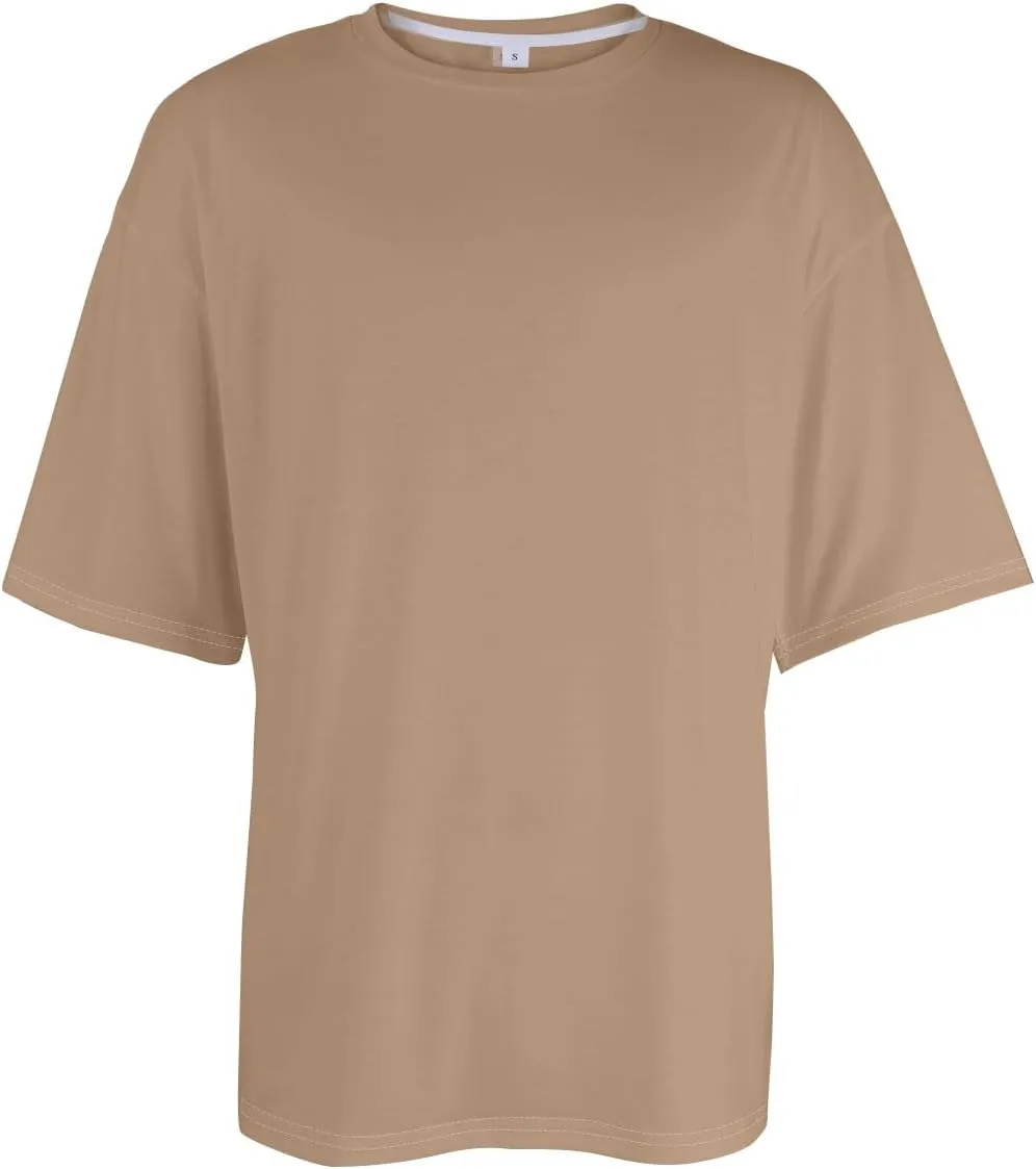 Ymosrh Men's Solid Color T-Shirts Summer Tee Tops Round Neck Short Sleeve T Shirt Tops Shirts, S-5XL