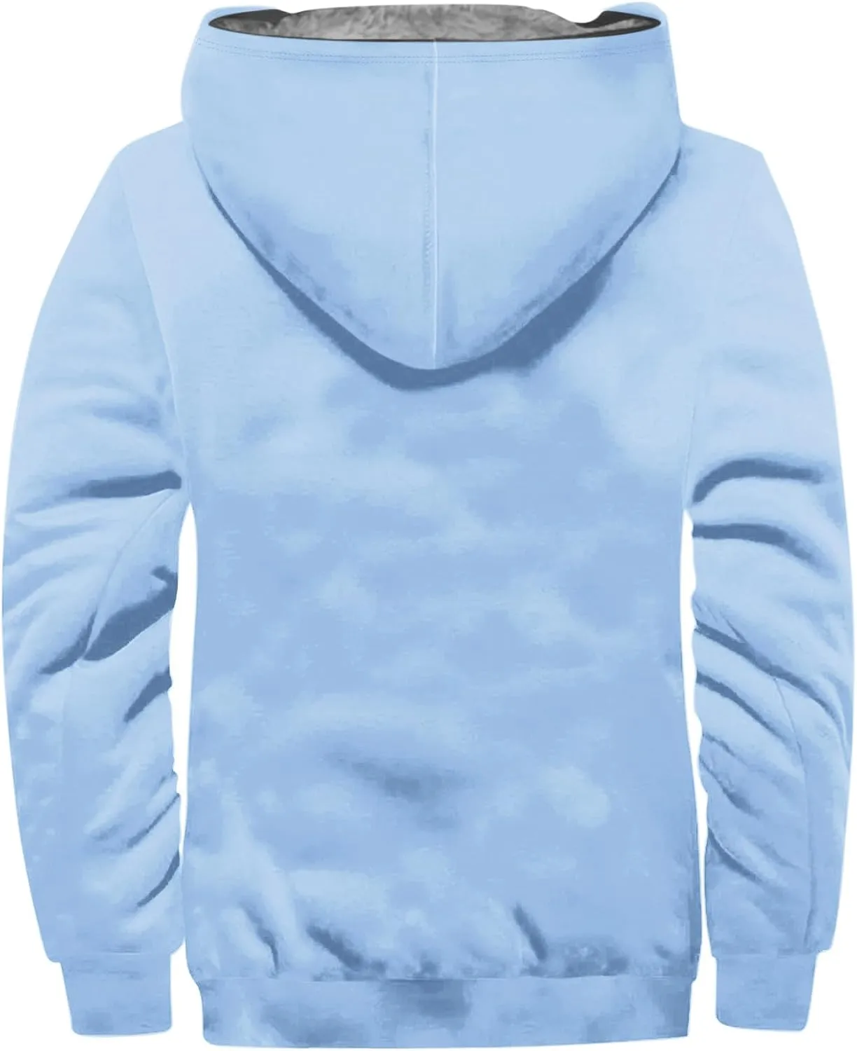 Zeiyignr Hoodies for Men Heavyweight Fleece Sweatshirt - Full Zip Up Thick Sherpa Lined Jackets Warm Winter Coat Windbreaker