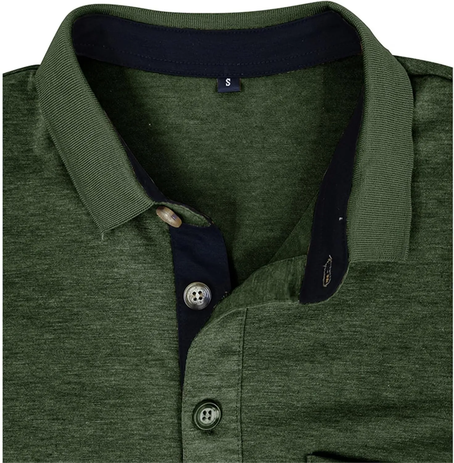 ZYXTIM Men's Short Sleeve Henley Tee Fashion Button Business Work Golf Polo Shirts Summer Soild Slim Ribbed T-Shirts Big&Tall
